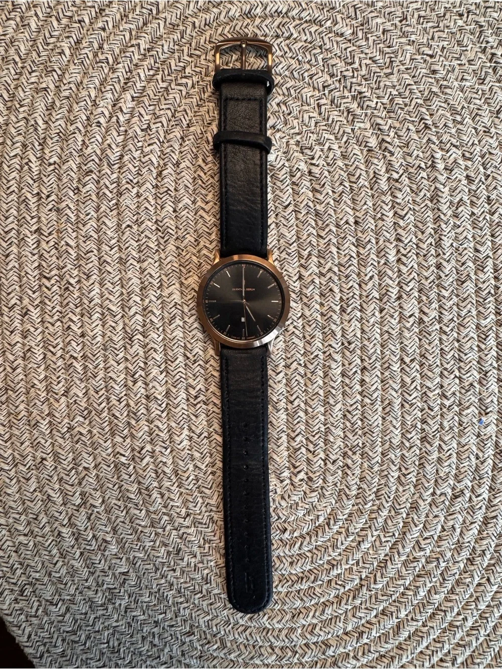 Lilienthal Berlin Huxley - Bronze and Black Leather Men’s Watch